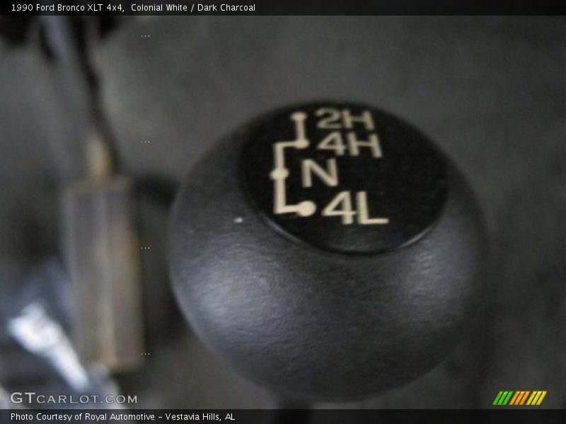Colonial White / Dark Charcoal 1990 Ford Bronco XLT 4x4