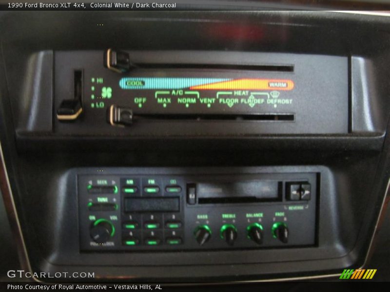 Controls of 1990 Bronco XLT 4x4