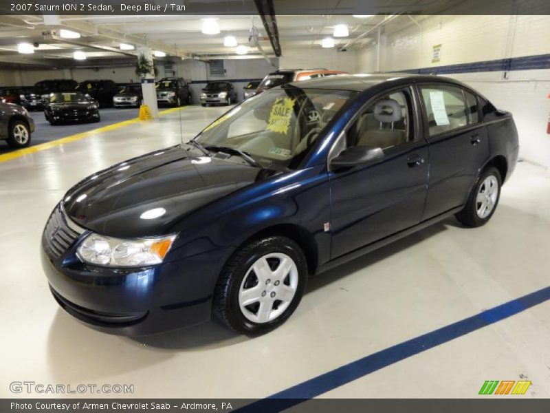 Deep Blue / Tan 2007 Saturn ION 2 Sedan