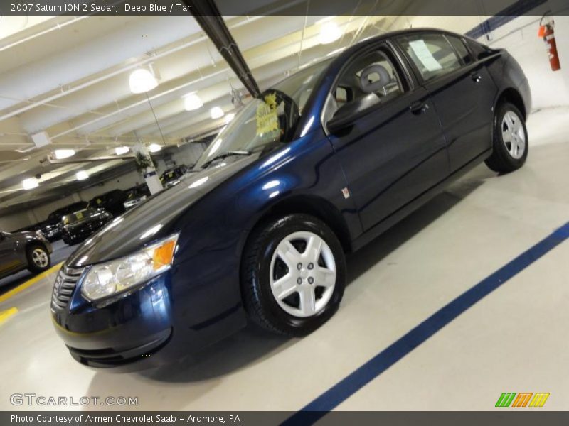 Deep Blue / Tan 2007 Saturn ION 2 Sedan