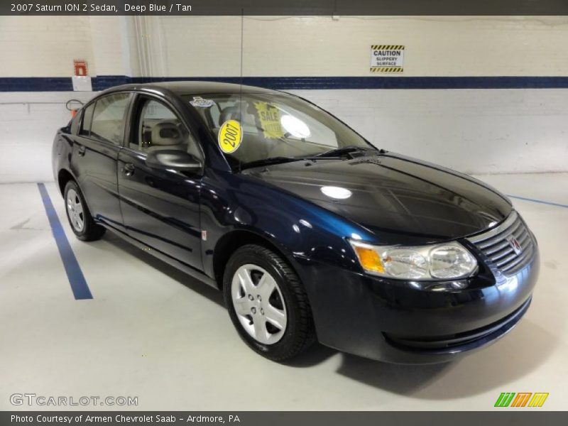 Deep Blue / Tan 2007 Saturn ION 2 Sedan