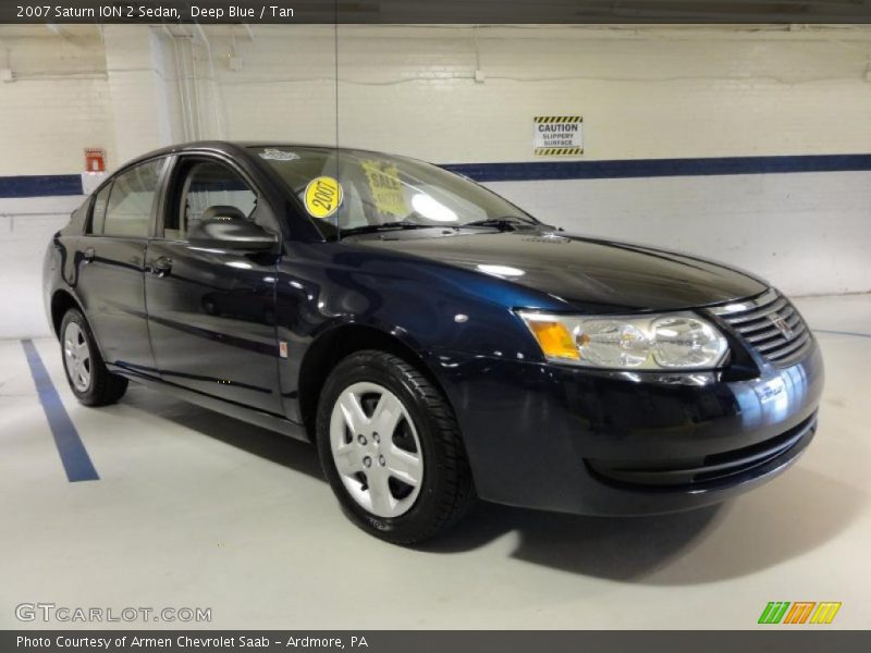 Deep Blue / Tan 2007 Saturn ION 2 Sedan