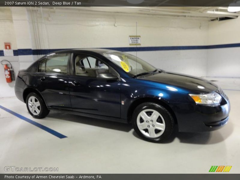 Deep Blue / Tan 2007 Saturn ION 2 Sedan