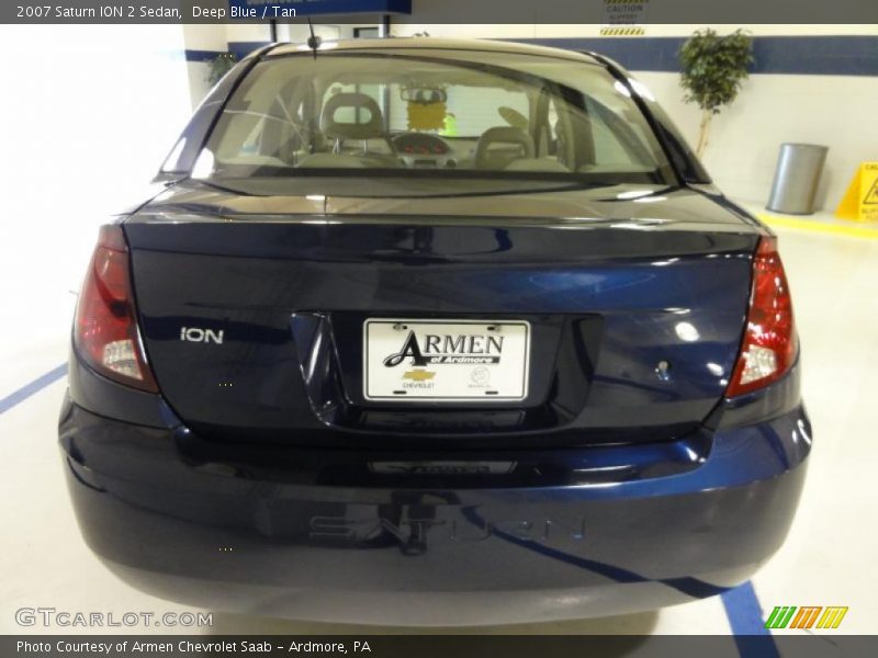 Deep Blue / Tan 2007 Saturn ION 2 Sedan
