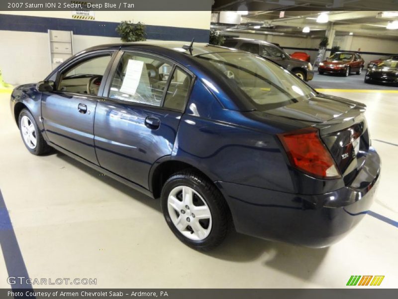 Deep Blue / Tan 2007 Saturn ION 2 Sedan