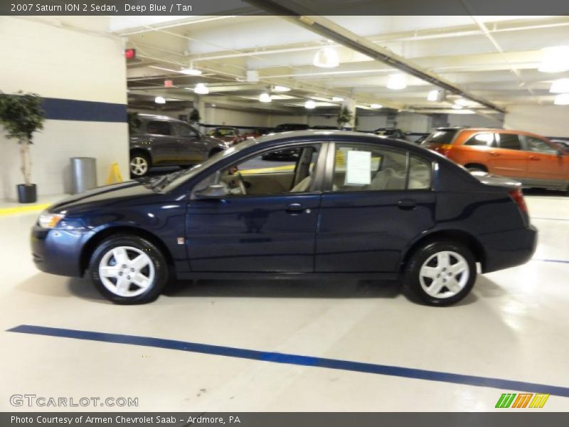 Deep Blue / Tan 2007 Saturn ION 2 Sedan