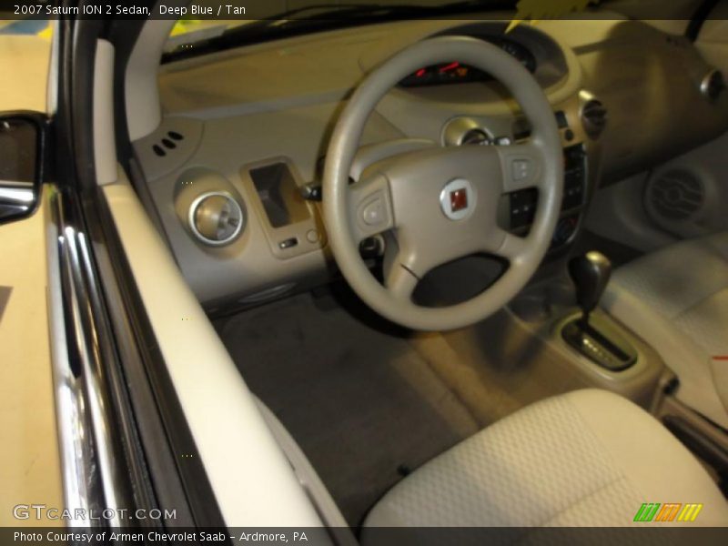 Deep Blue / Tan 2007 Saturn ION 2 Sedan