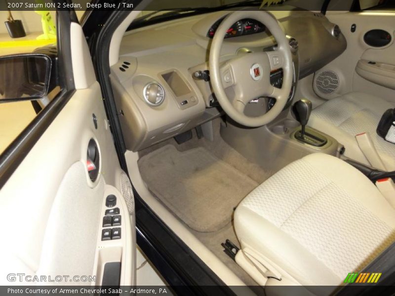 Deep Blue / Tan 2007 Saturn ION 2 Sedan