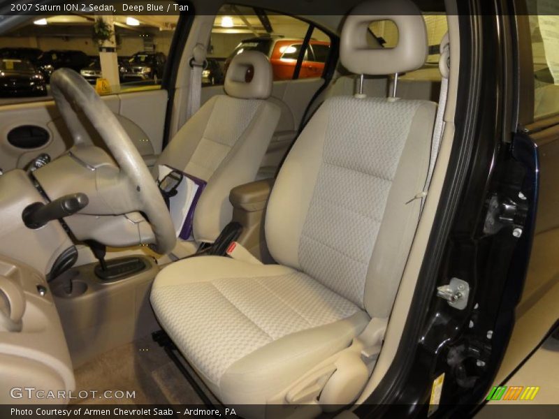 Deep Blue / Tan 2007 Saturn ION 2 Sedan
