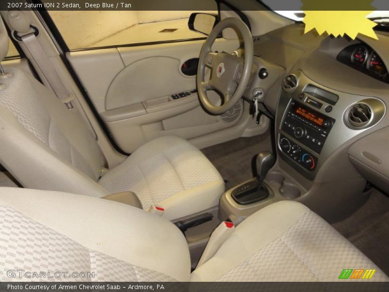 Deep Blue / Tan 2007 Saturn ION 2 Sedan