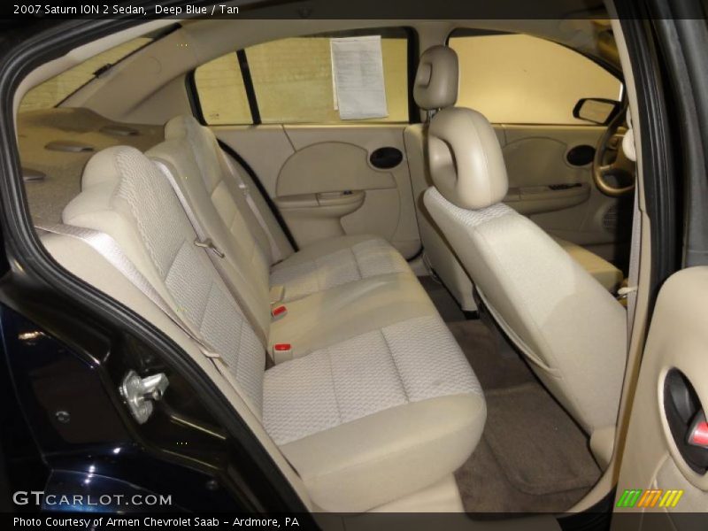 Deep Blue / Tan 2007 Saturn ION 2 Sedan