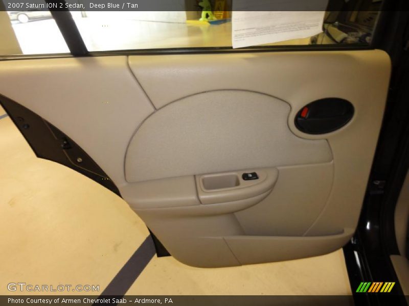 Deep Blue / Tan 2007 Saturn ION 2 Sedan