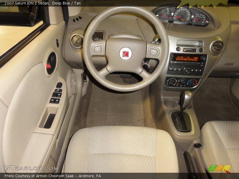 Deep Blue / Tan 2007 Saturn ION 2 Sedan