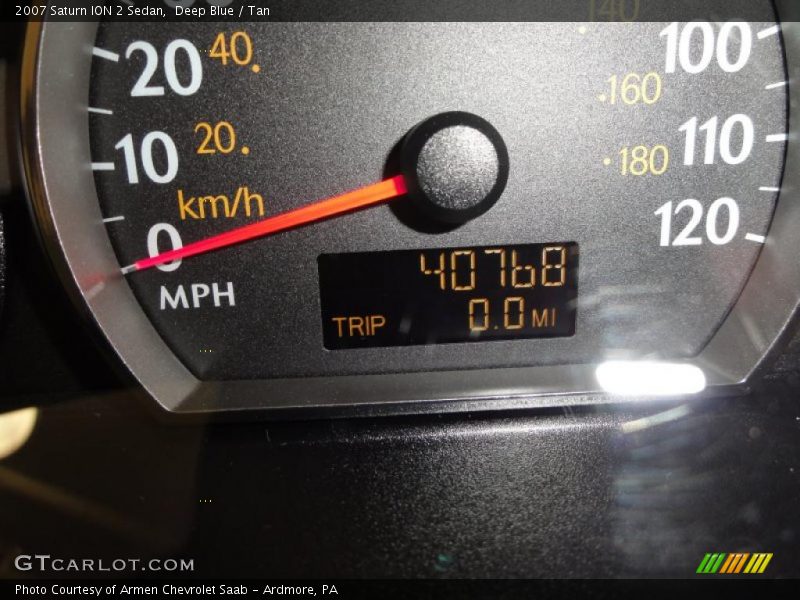 Deep Blue / Tan 2007 Saturn ION 2 Sedan