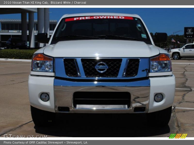 Blizzard White / Charcoal 2010 Nissan Titan XE King Cab