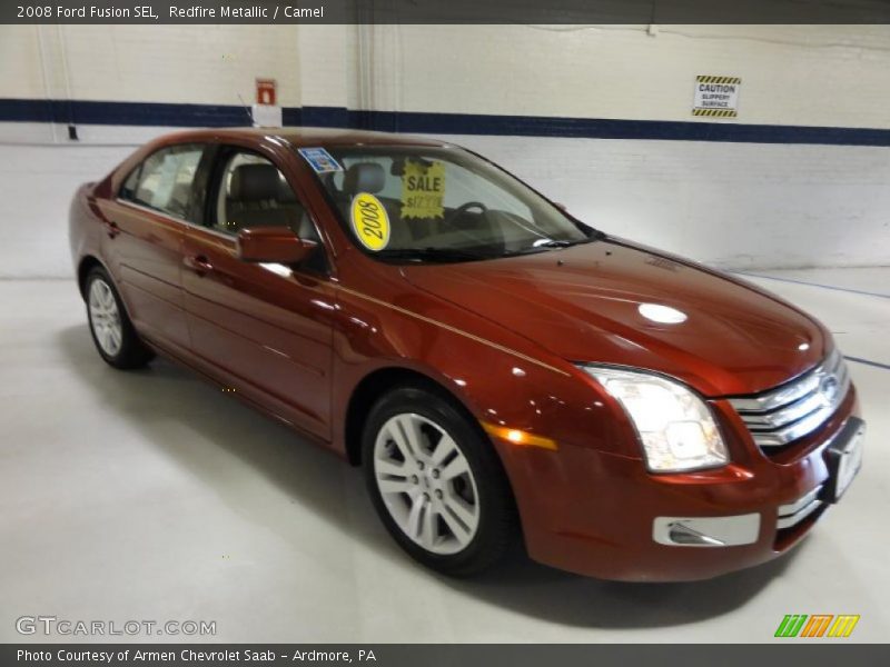 Redfire Metallic / Camel 2008 Ford Fusion SEL