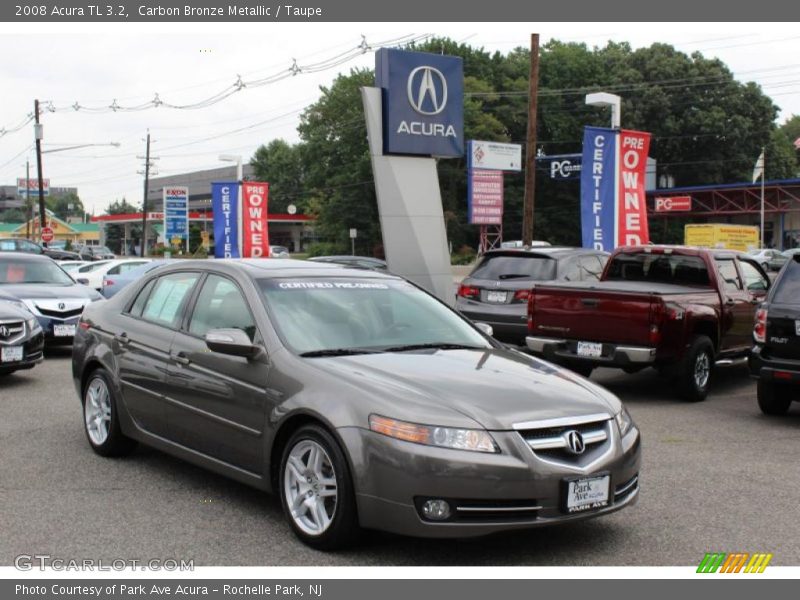 Carbon Bronze Metallic / Taupe 2008 Acura TL 3.2