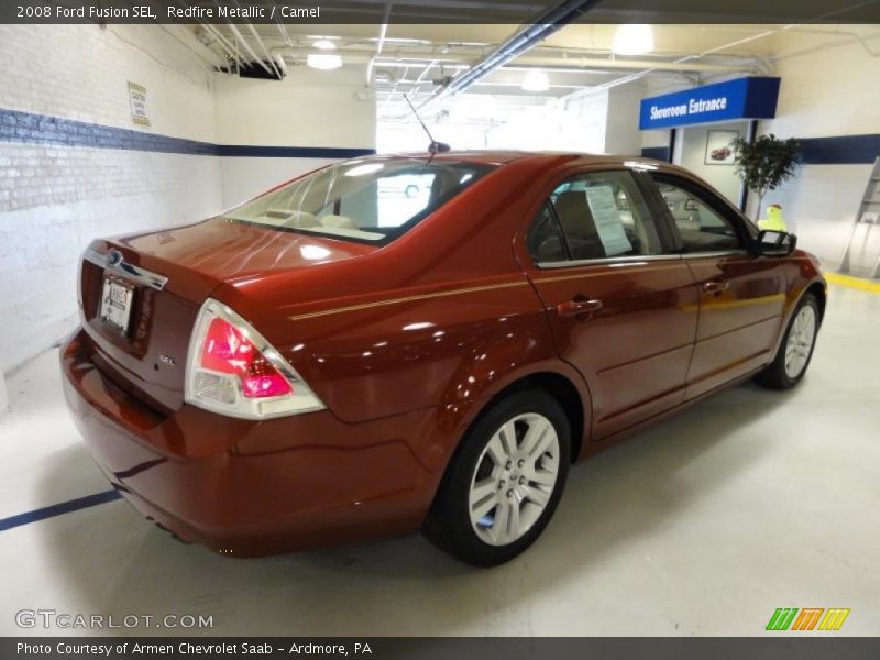 Redfire Metallic / Camel 2008 Ford Fusion SEL
