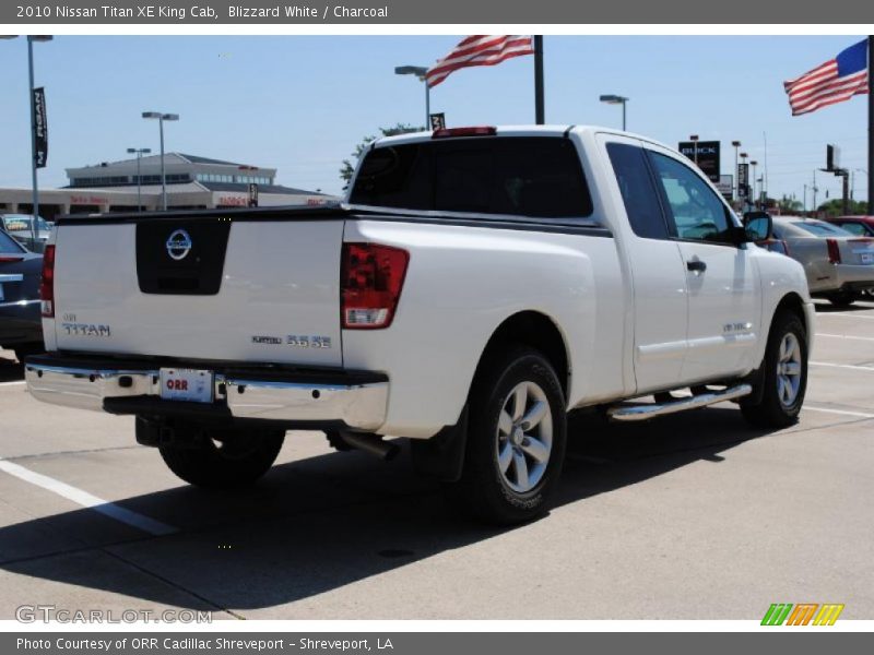 Blizzard White / Charcoal 2010 Nissan Titan XE King Cab