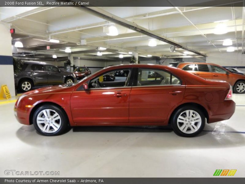 Redfire Metallic / Camel 2008 Ford Fusion SEL