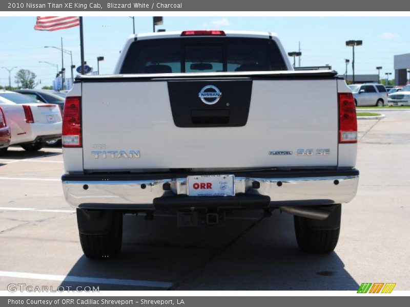 Blizzard White / Charcoal 2010 Nissan Titan XE King Cab