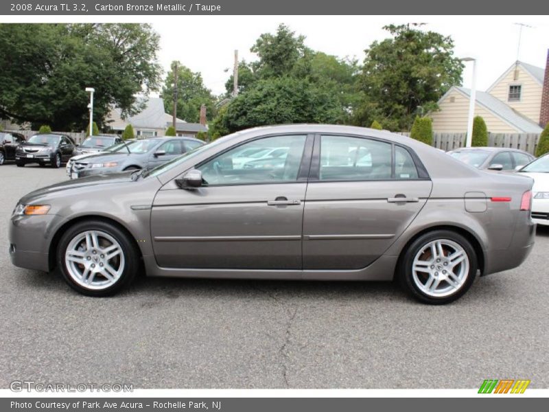 Carbon Bronze Metallic / Taupe 2008 Acura TL 3.2