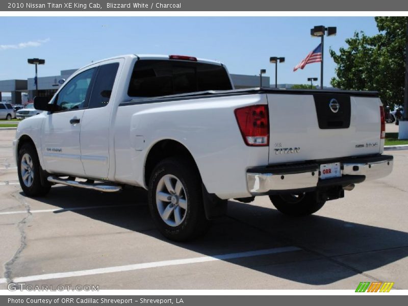 Blizzard White / Charcoal 2010 Nissan Titan XE King Cab