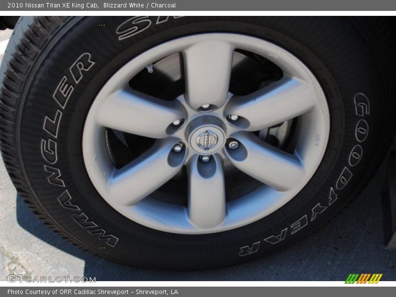 Blizzard White / Charcoal 2010 Nissan Titan XE King Cab