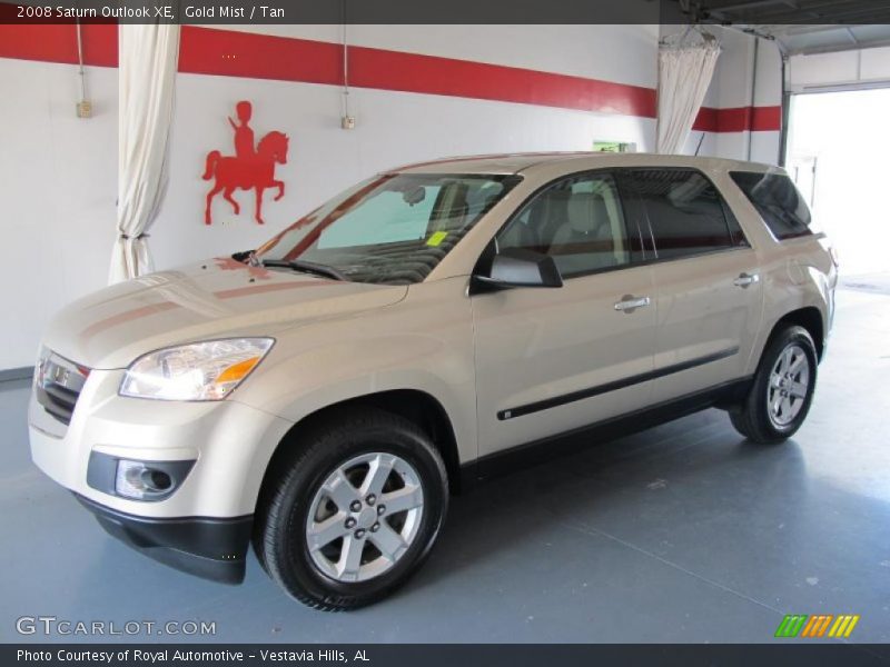 Gold Mist / Tan 2008 Saturn Outlook XE