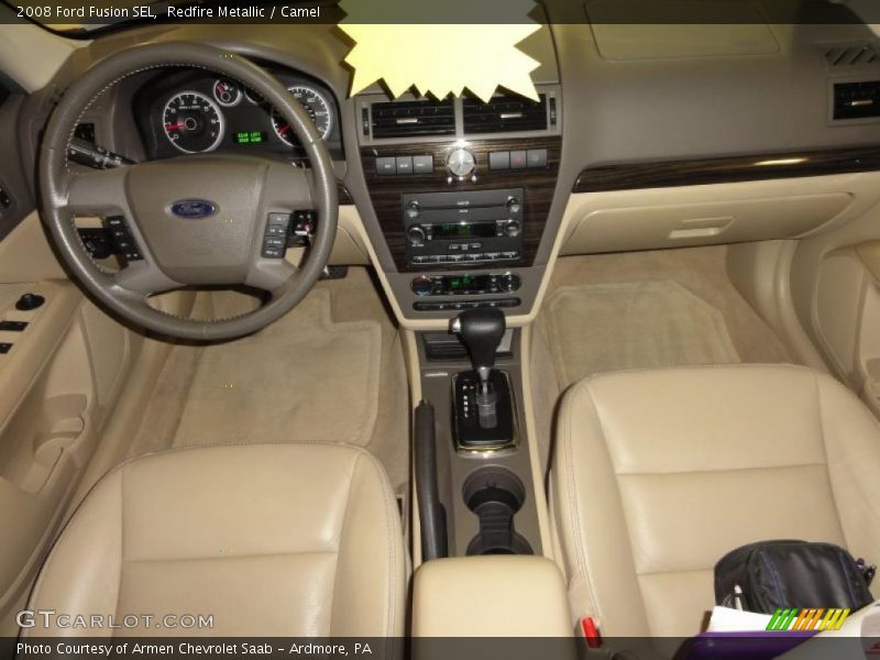 Redfire Metallic / Camel 2008 Ford Fusion SEL
