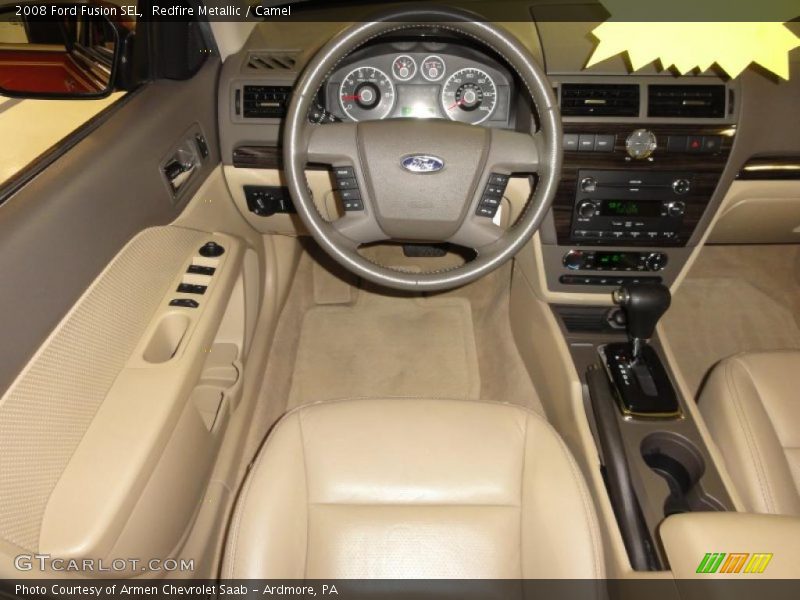 Redfire Metallic / Camel 2008 Ford Fusion SEL