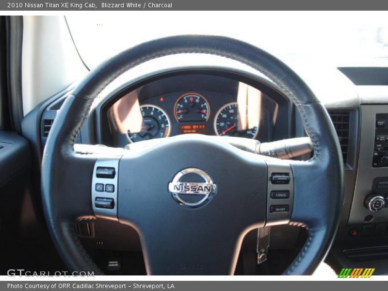 Blizzard White / Charcoal 2010 Nissan Titan XE King Cab