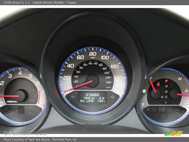 Carbon Bronze Metallic / Taupe 2008 Acura TL 3.2