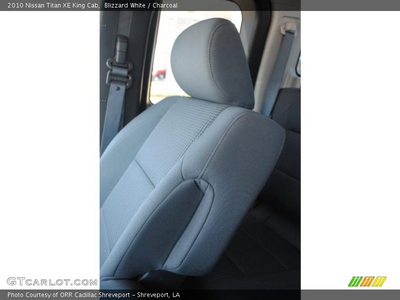 Blizzard White / Charcoal 2010 Nissan Titan XE King Cab
