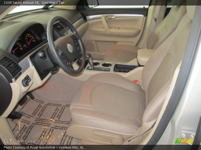 Gold Mist / Tan 2008 Saturn Outlook XE