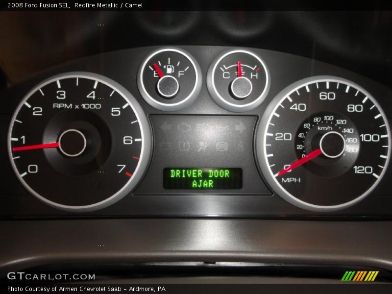 Redfire Metallic / Camel 2008 Ford Fusion SEL