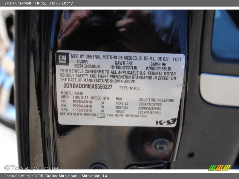 Black / Ebony 2010 Chevrolet HHR SS