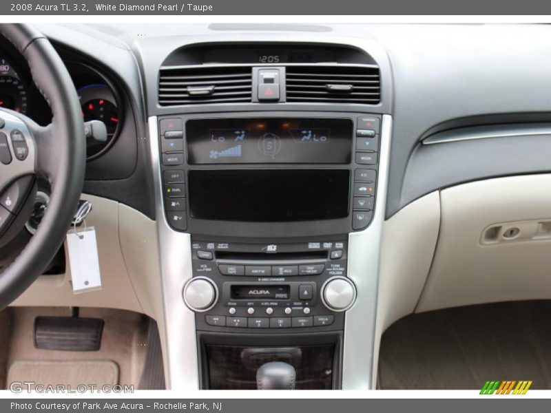 White Diamond Pearl / Taupe 2008 Acura TL 3.2
