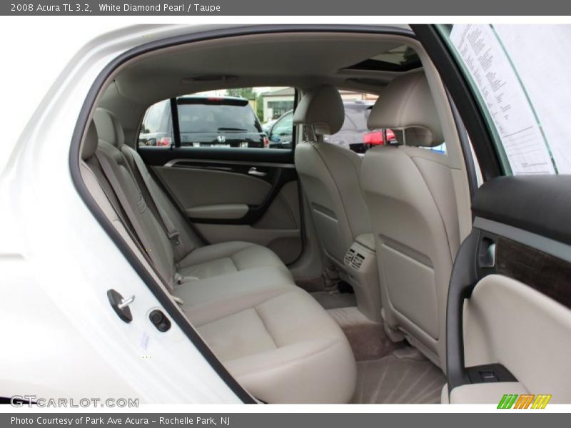 White Diamond Pearl / Taupe 2008 Acura TL 3.2