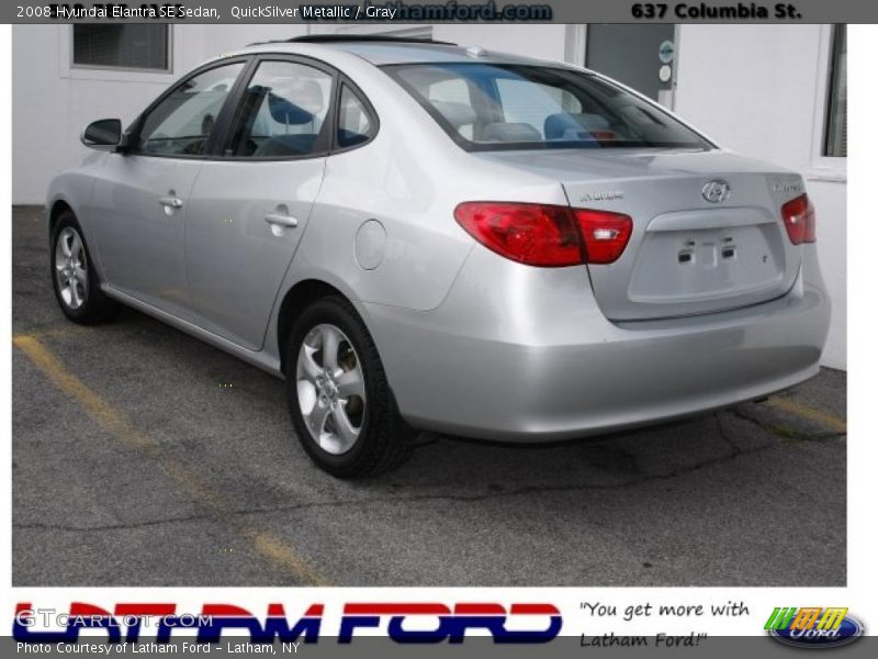 QuickSilver Metallic / Gray 2008 Hyundai Elantra SE Sedan