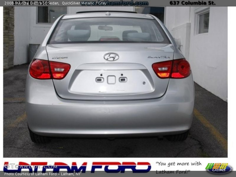 QuickSilver Metallic / Gray 2008 Hyundai Elantra SE Sedan
