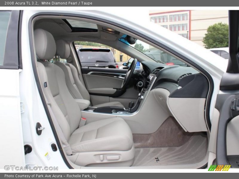 White Diamond Pearl / Taupe 2008 Acura TL 3.2