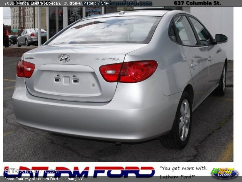 QuickSilver Metallic / Gray 2008 Hyundai Elantra SE Sedan