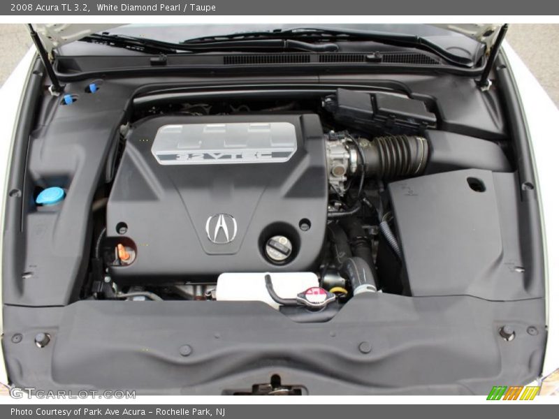White Diamond Pearl / Taupe 2008 Acura TL 3.2