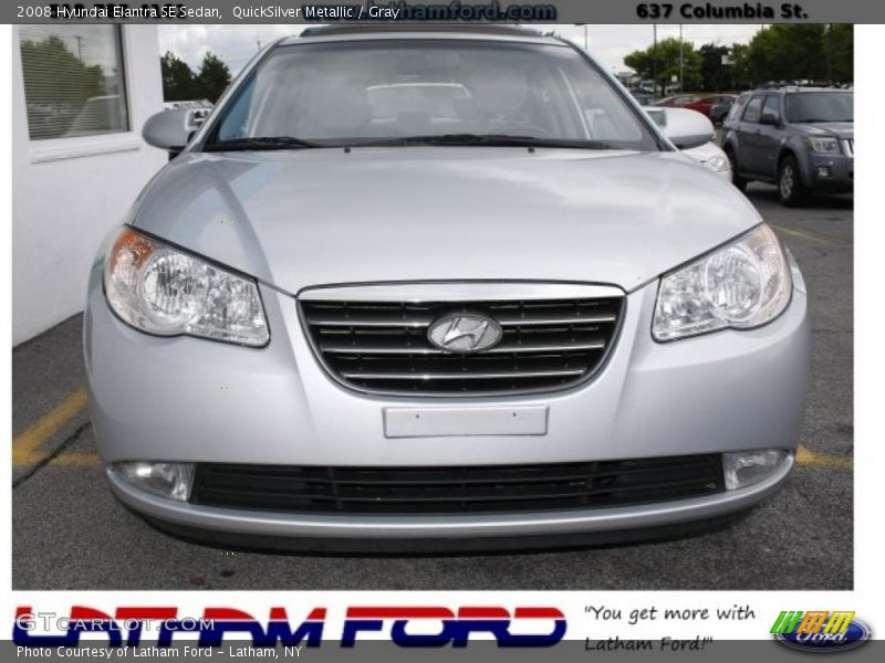 QuickSilver Metallic / Gray 2008 Hyundai Elantra SE Sedan