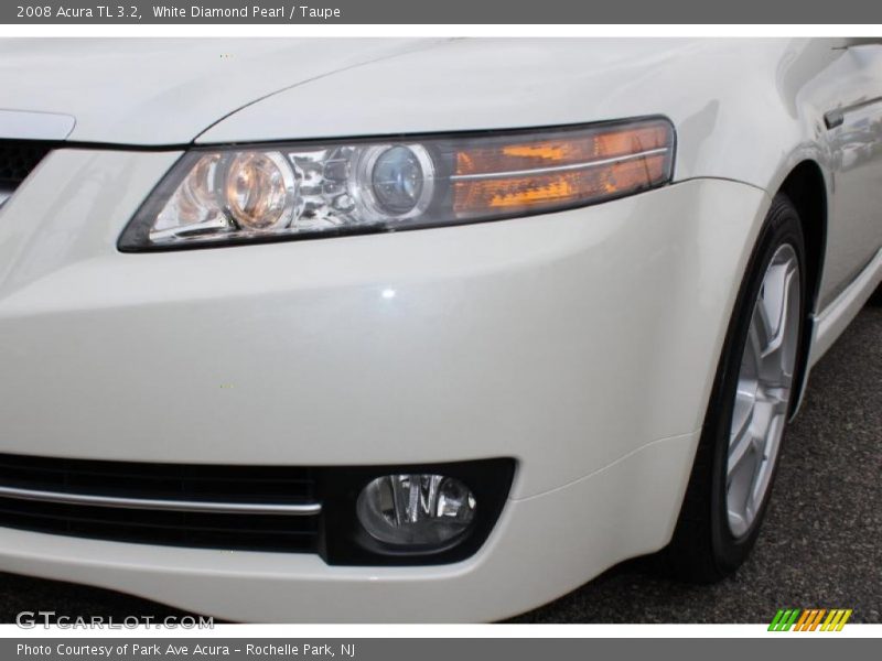 White Diamond Pearl / Taupe 2008 Acura TL 3.2