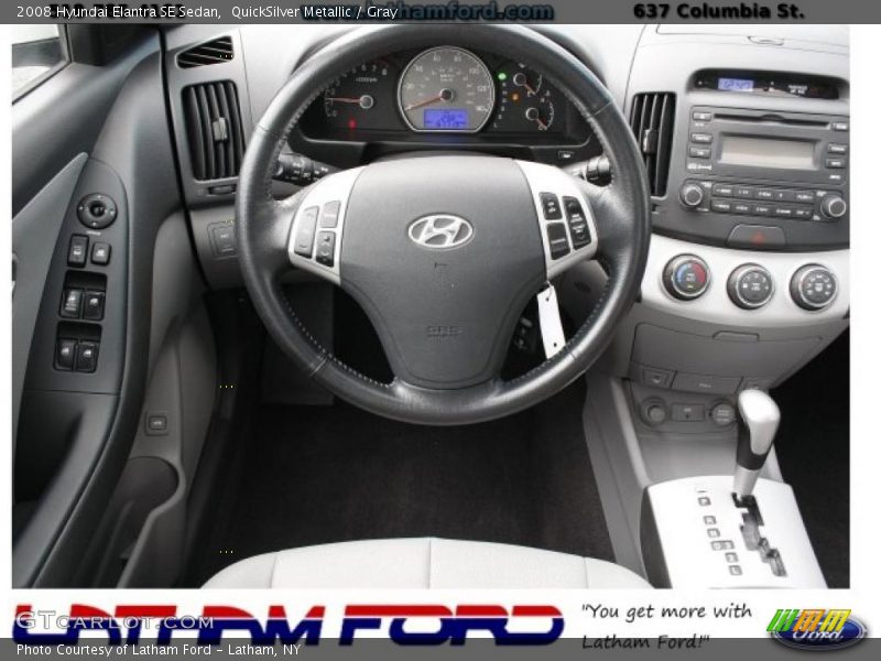 QuickSilver Metallic / Gray 2008 Hyundai Elantra SE Sedan
