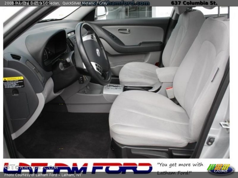 QuickSilver Metallic / Gray 2008 Hyundai Elantra SE Sedan