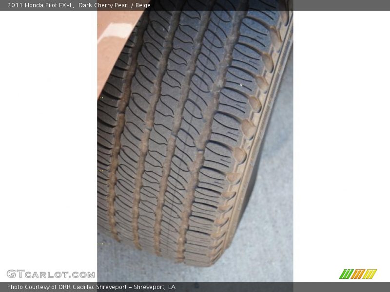 Dark Cherry Pearl / Beige 2011 Honda Pilot EX-L