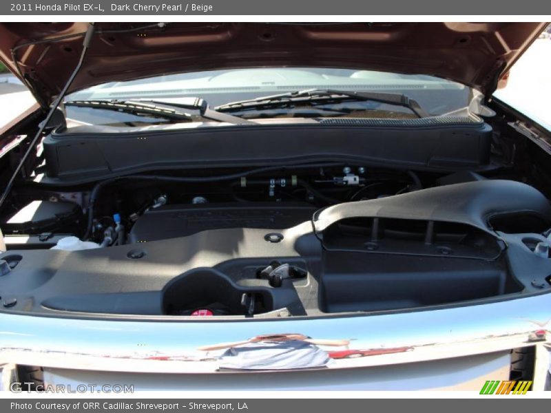 Dark Cherry Pearl / Beige 2011 Honda Pilot EX-L